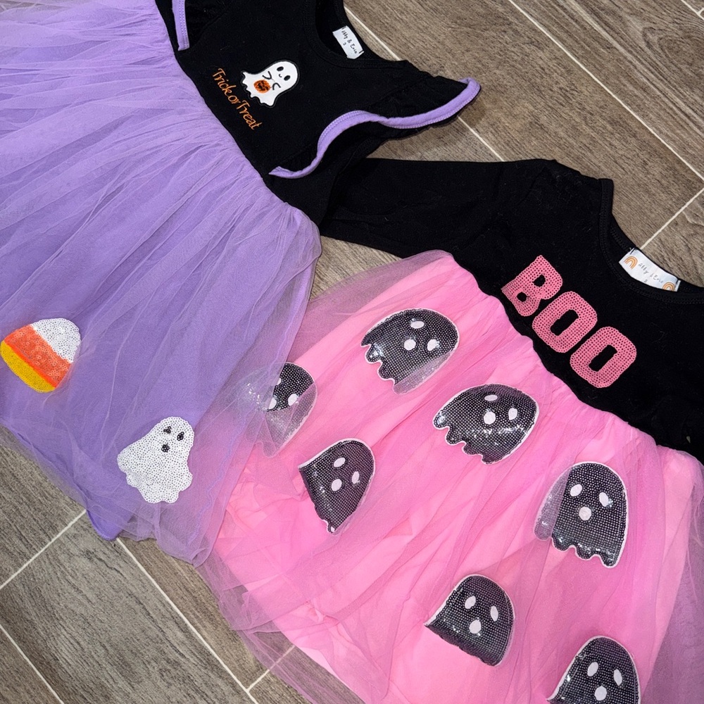 🎃👻 Halloween Dress Bundle – Size 3T (2 Dresses) 👻🎃